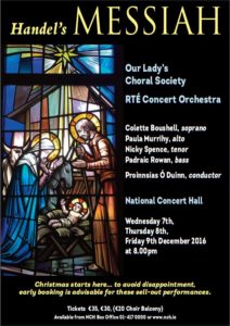 OLCS Messiah 2016 - A5 advert for NCH